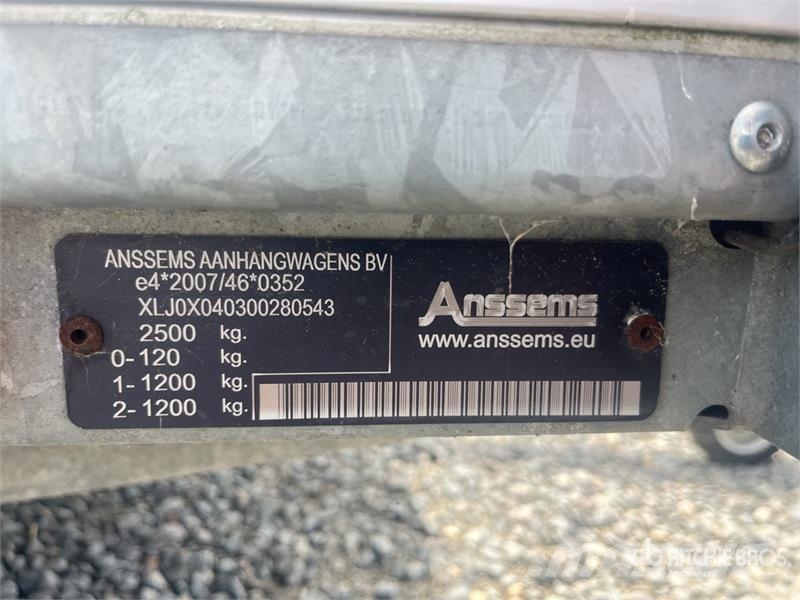 Anssems Bsx 2500 T/A Utility Trailer Muut perävaunut