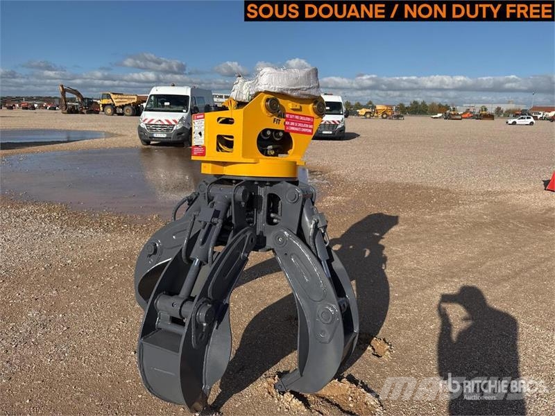 AROLES EOG50 Rotating orange grapple Excavator Gra Griebtuvai