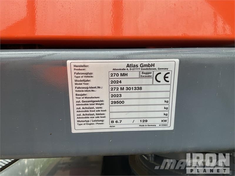 Atlas 270MH Material Handler/ Wheel Material Handler (Un معدات البناء - غير ذلك