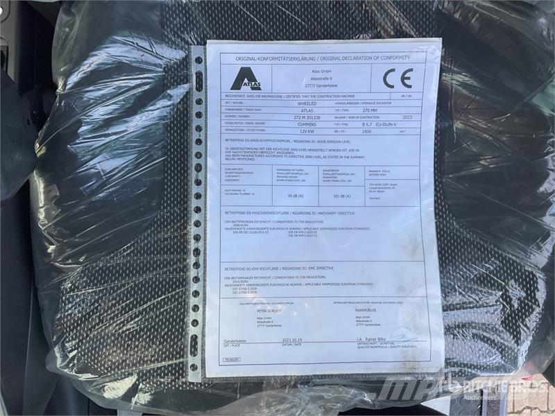 Atlas 270MH Wheel Material Handler (Unused) Diger