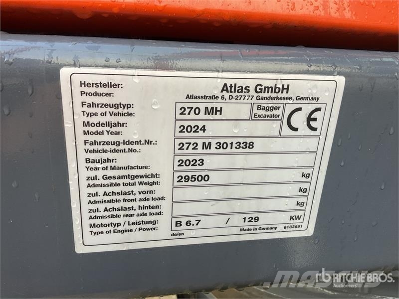 Atlas 270MH Wheel Material Handler (Unused) Diger