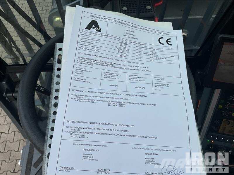 Atlas 300 MH Wheel Material Handler (Unused) Construction - Others