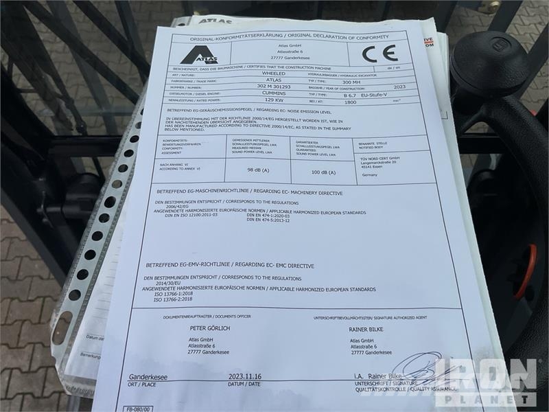 Atlas 300MH Wheel Material Handler (Unused) Construction - Others