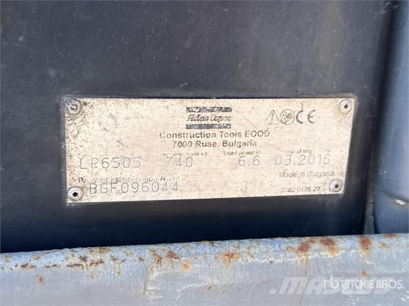 Atlas Copco LP6505 Compacteur Monocylindre Smooth Drum Compact Ühe trumliga rullid