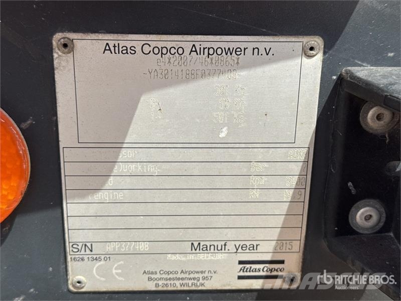 Atlas Copco Mobile Compresseur A Air Air Compressor (Inoperabl مكابس
