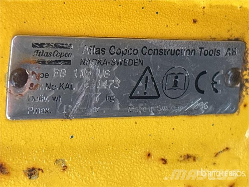 Atlas Copco PB 110 VS Hydraulic Breaker Hamers en brekers
