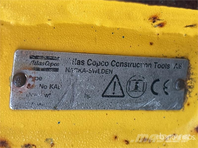 Atlas Copco PB 110 VS Hydraulic Breaker Hamers en brekers