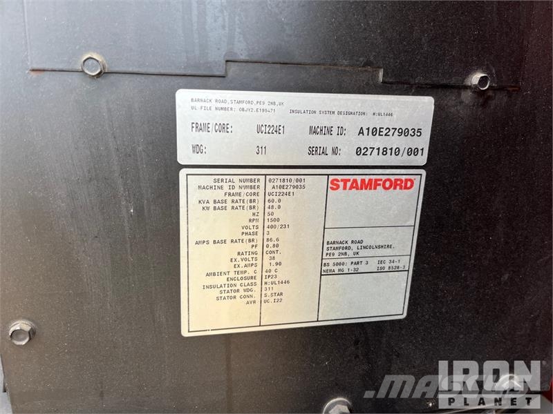 Atlas Copco QAS 60 PD 60 kVA Mobile Generator Set Naftové generátory