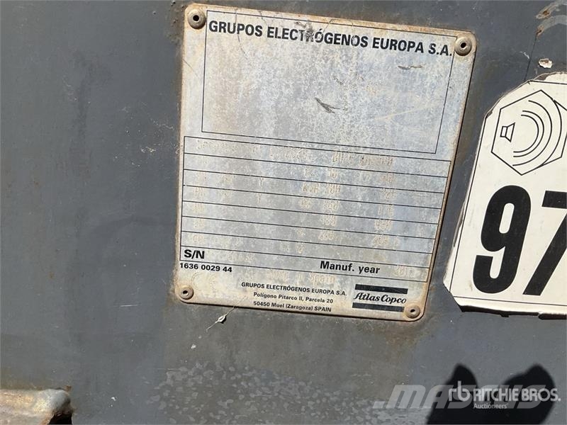 Atlas Copco QAS200 200 kVA Groupe Electrogene Generator Set Dizelski agregati