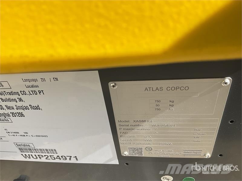 Atlas Copco XAS 88 Air Compressor (Unused) Kompressorer
