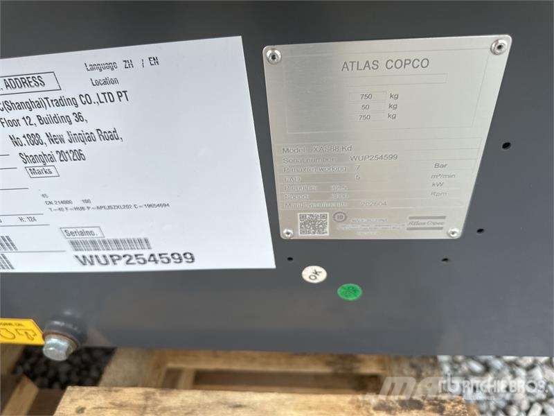 Atlas Copco XAS 88 Mobile Air Compressor (Unused) Компресори