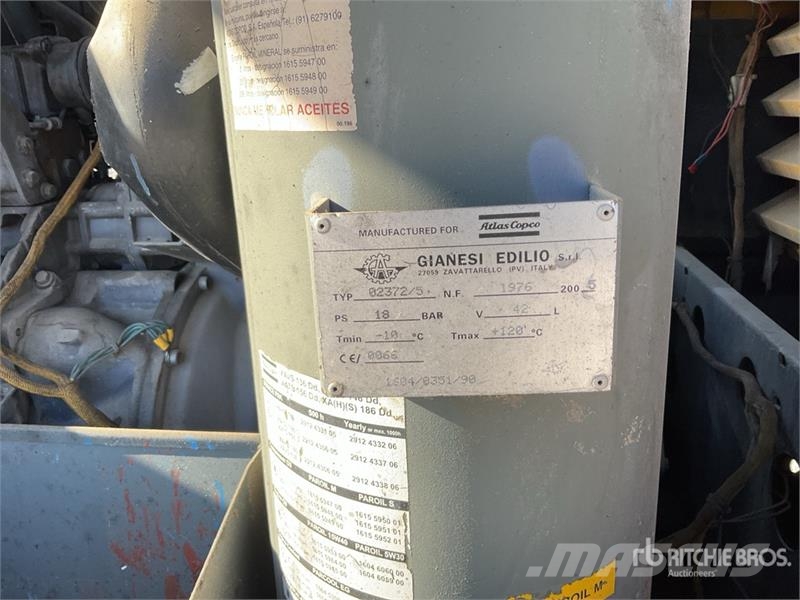 Atlas Copco XAS186DD Air Compressor Kompressorid