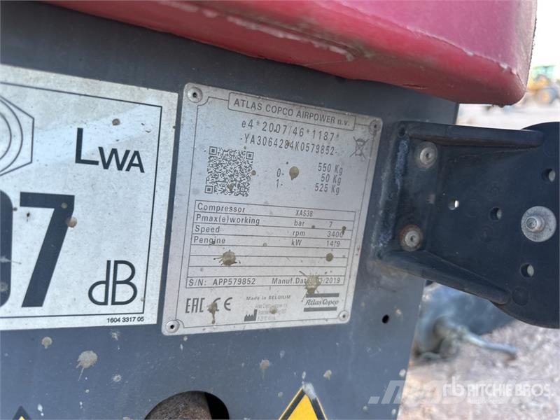 Atlas Copco XAS38 KD Mobile Compresseur Air Compressor Compresseur