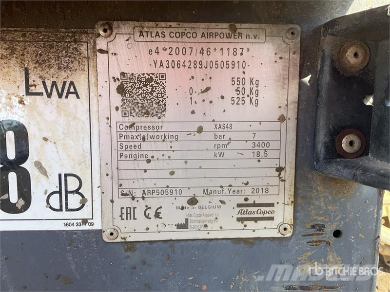 Atlas Copco XAS48 Mobile Air Compressor Kompresszorok