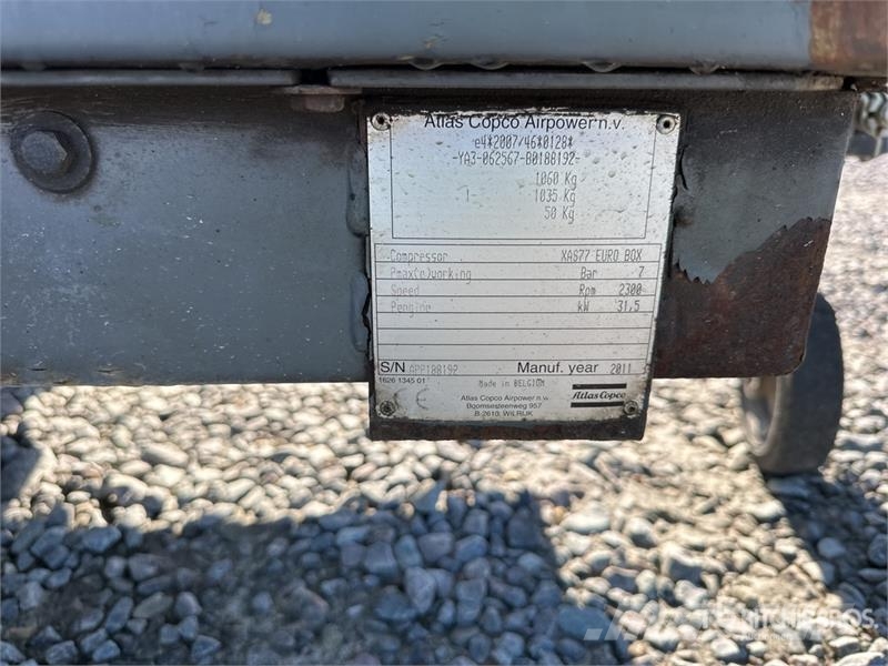 Atlas Copco XAS77 Mobile Air Compressor Kompresorji