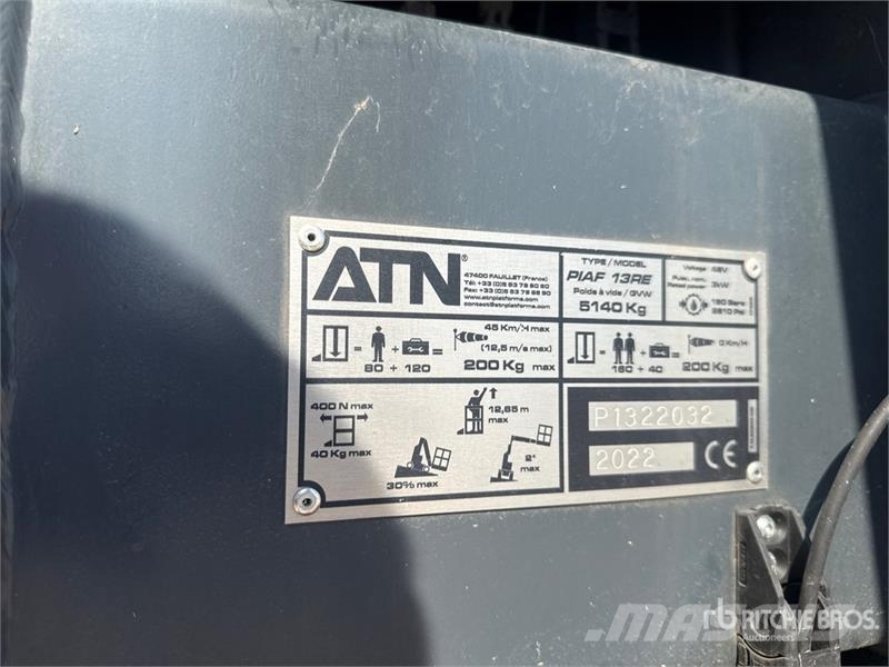 ATN PIAF 13RE Vertical Mast Lift (Inoperable) Személyemelők