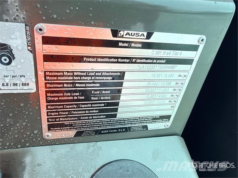 Ausa C 501 H X4 4x4 Rough Terrain Forklift (Unused) Maastikutõstukid