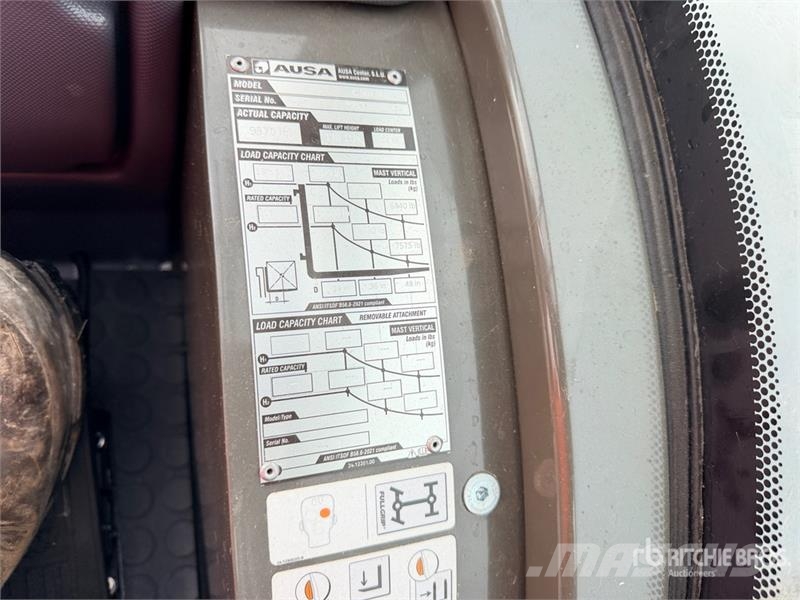 Ausa C 501 H X4 5000 kg 4x4 Rough Terrain Forklift (Unu Vanterenski viljuškar