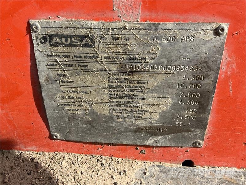 Ausa D600APG Site dumpers