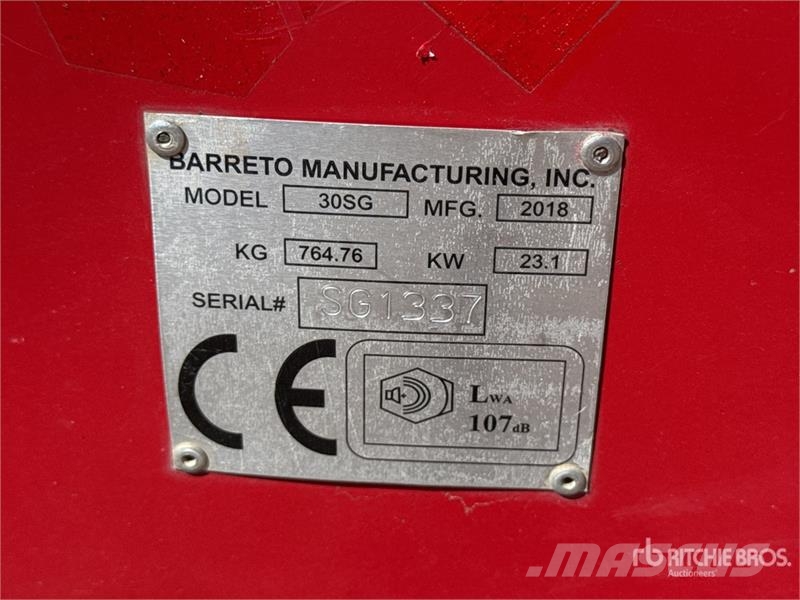 Barreto 30-SG Tracked Rogneuse De Souche Stump Grinder Gradas vibratorias / rotocultivadoras