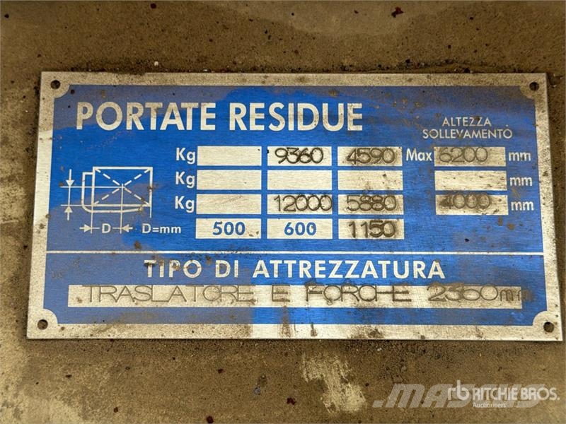 Battioni e Pagani FX 120 12000 kg Forklift (Inoperable) Diger