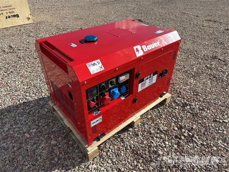 Bauer Generatoren GFS-6 8 kW Mobile 230/400 Volt Generat Dizelski agregati