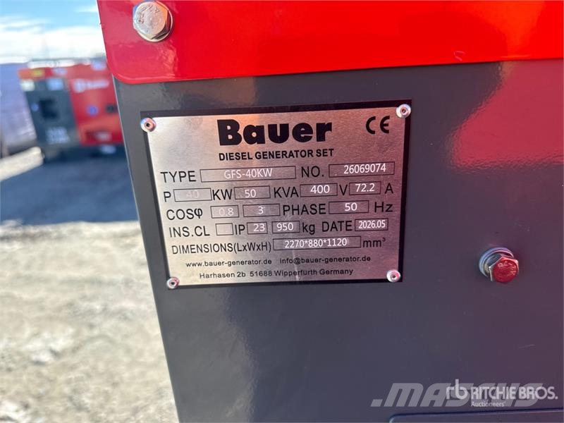 Bauer Generatoren GFS-40 ATS Generator Set (Unused) Dízel áramfejlesztők