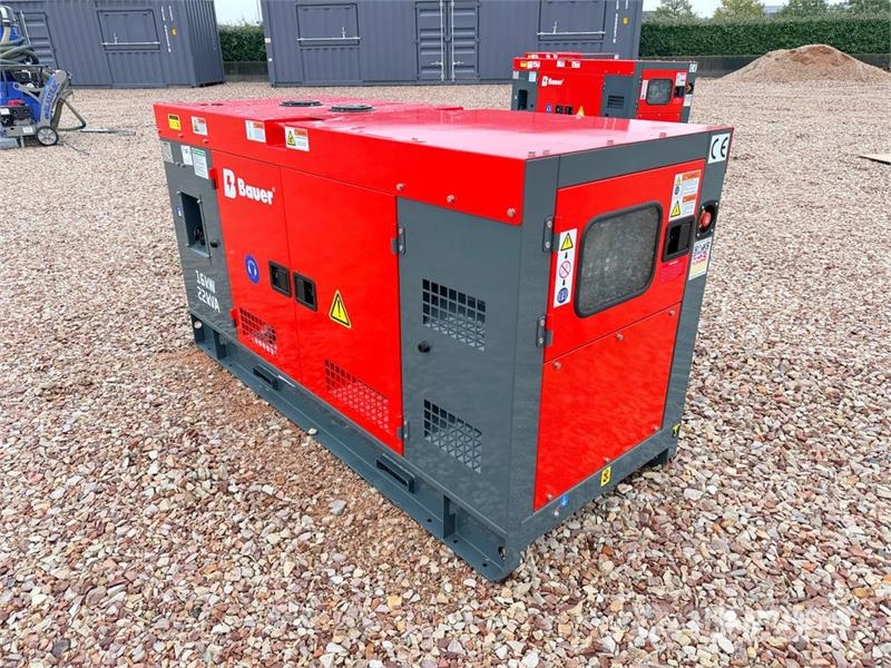 Bauer Generatoren GFS-16KW 20 kVA Skid-Mounted Generator 디젤 발전기