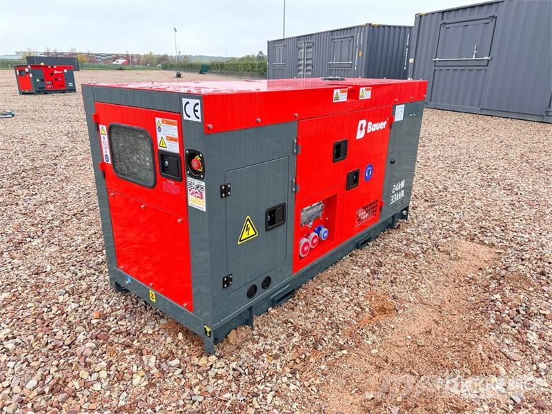 Bauer Generatoren GFS-24KW 30 kVA Skid-Mounted Generator 디젤 발전기