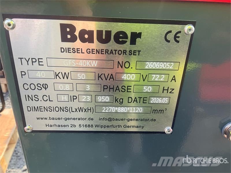 Bauer Generatoren GFS-40 ATS Generator Set Diesel Generators