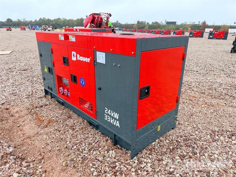 Bauer Generatoren GFS-24KW 30 kVA Skid-Mounted Generator 디젤 발전기