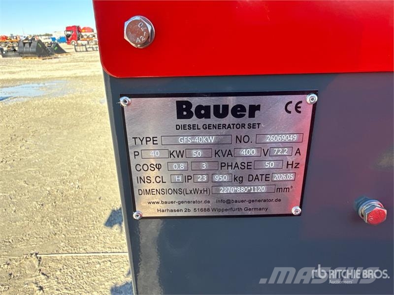 Bauer Generatoren GFS-40 ATS Generator Set (Unused) Dízel áramfejlesztők