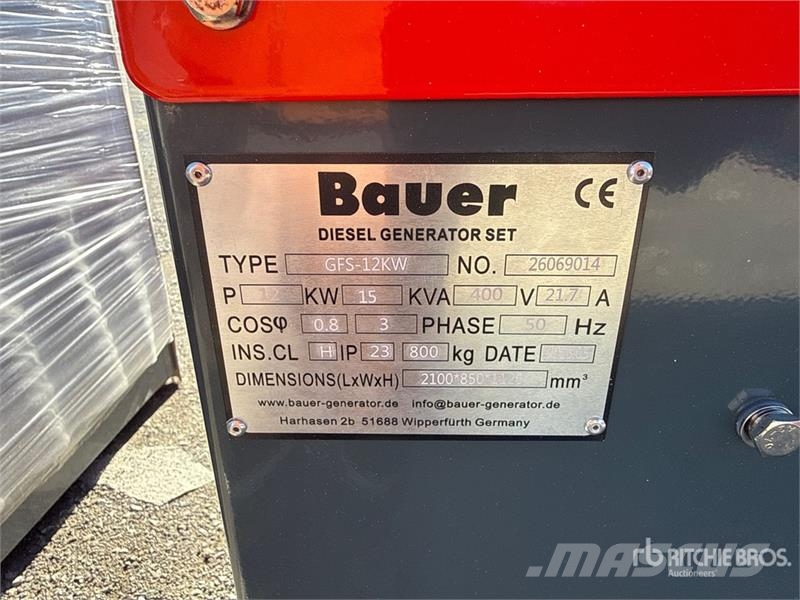 Bauer Generatoren GFS-12 ATS Portable Generator Set (Unu Autres générateurs