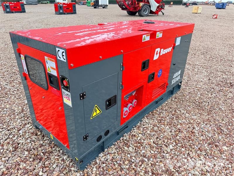 Bauer Generatoren GFS-40KW 50 kVA Skid-Mounted Generator 디젤 발전기