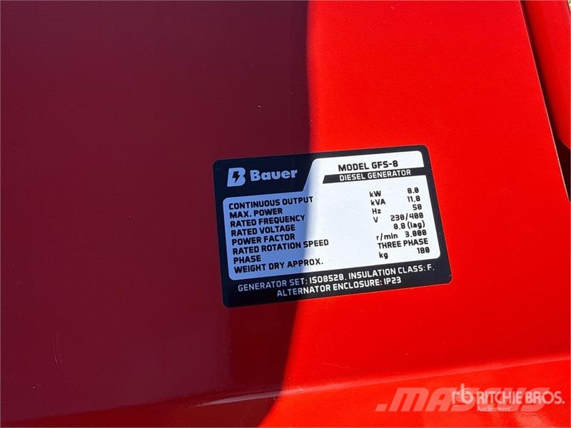 Bauer Generatoren GFS-8 ATS Portable Generator Set (Unus Други генератори
