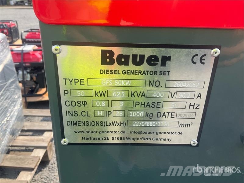 Bauer Generatoren GFS-50 ATS Generator Set Dizel agregati