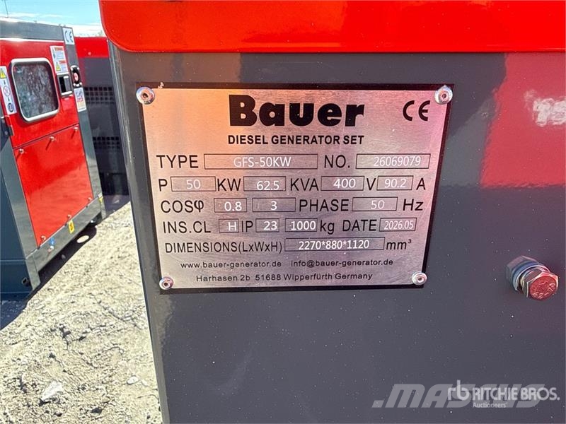 Bauer Generatoren GFS-50 ATS Generator Set (Unused) Dízel áramfejlesztők