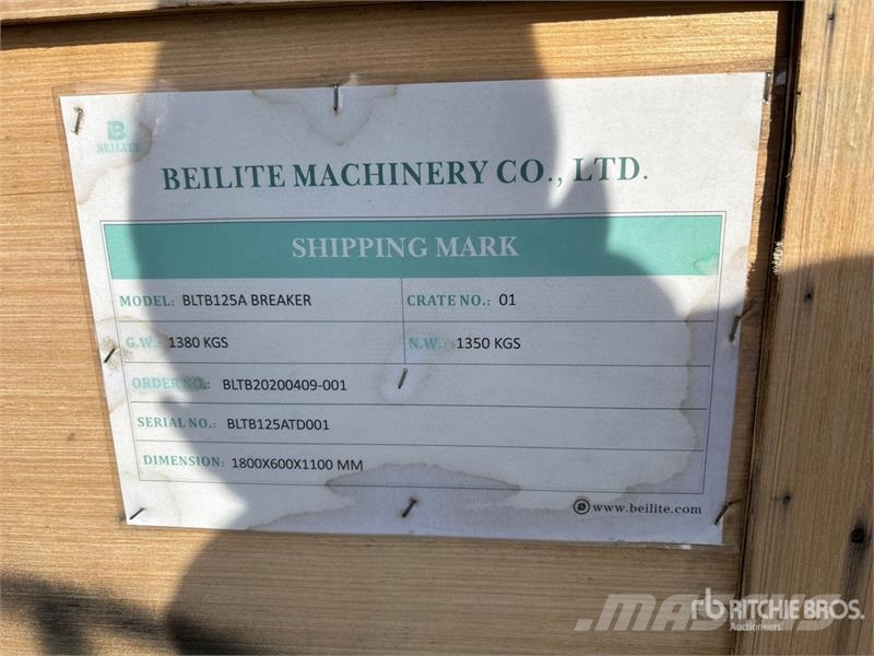 Beilite BLB125 Hydraulic Breaker (Unused) Hamers en brekers