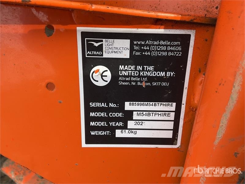 Belle M54B Portable Concrete Mixer Polovne mešalice