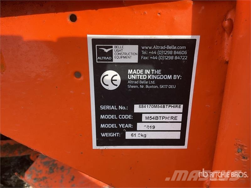 Belle M54B Portable Concrete Mixer Bétonnière