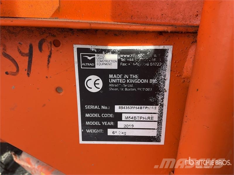 Belle M54B Portable Concrete Mixer Bétonnière