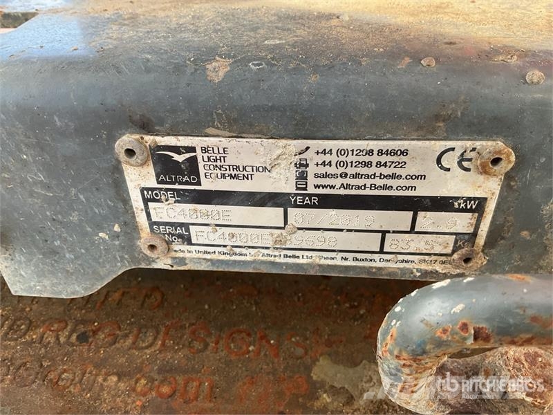 Belle of (2) Belle FC4000E Vibratory Plate Compactor Plate compactors