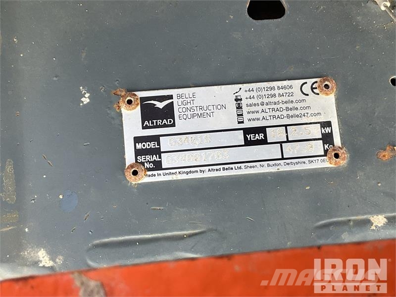 Belle of (2) Belle G3401S 3.7 kVA Mobile Generator Set Diesel generatoren