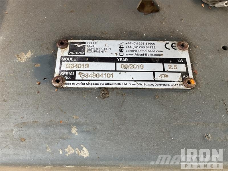 Belle of (2) Belle GPX 3400 3.4 kVA Mobile Generator Set Diesel Generators