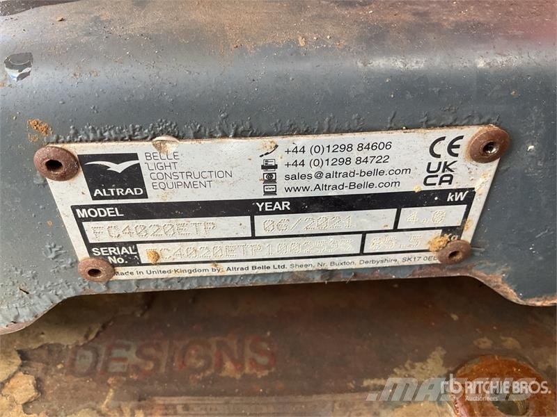 Belle of (3) Belle FC4020ETP Vibratory Plate Compactor Plate compactors