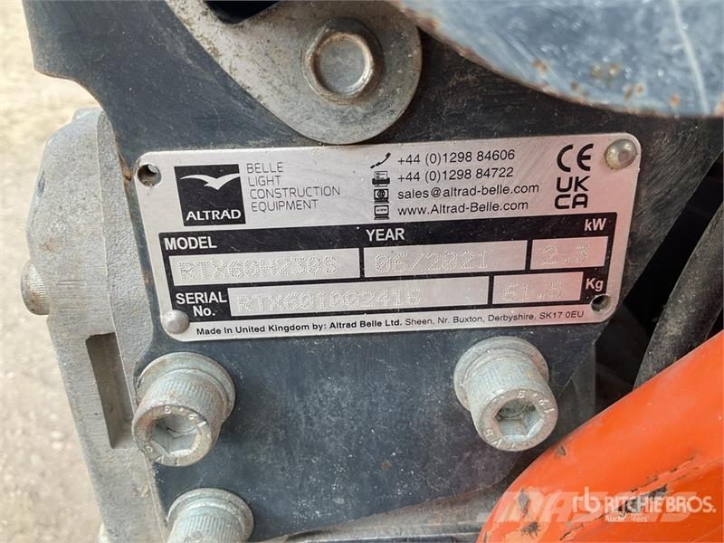 Belle RTX60H165STP Jumping Jack Tamper Blietes