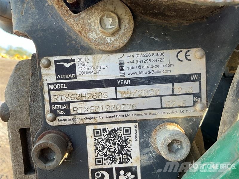Belle RTX60H280S Jumping Jack Tamper (Inoperable) Compacteurs