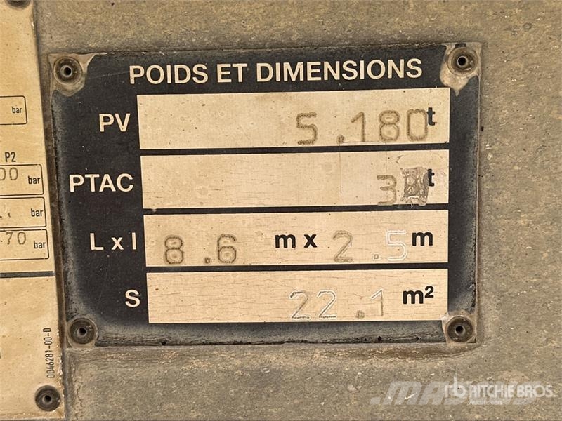 Benalu C34 Tri/A Semi Remorque benne basculante- End Dump Remorque benne
