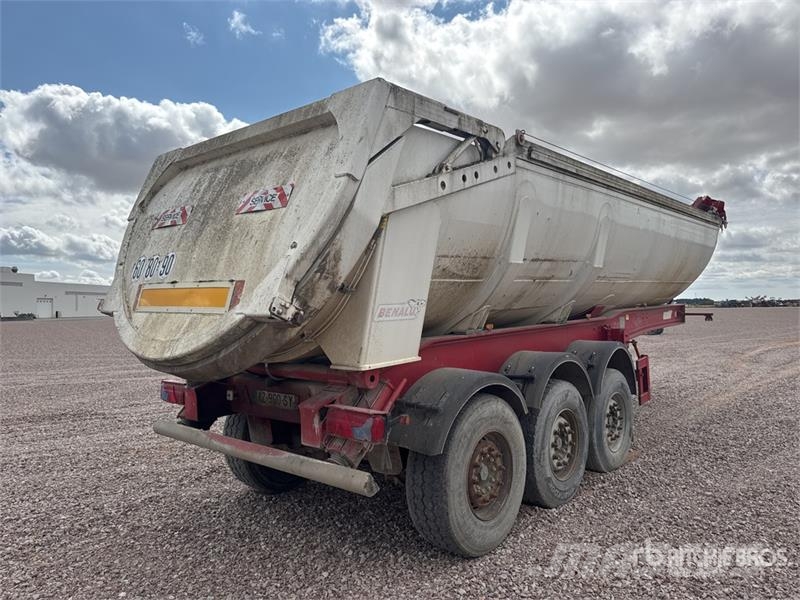 Benalu C34CMS01 Semi-Remorque Benne Ronde 3 Essieux Tri/A Tipper trailers