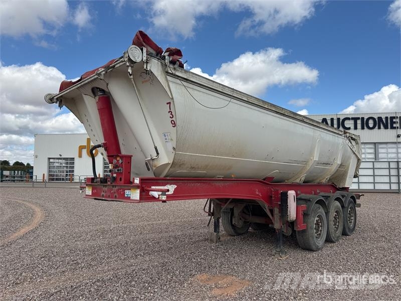 Benalu C34CMS01 Semi-Remorque Benne Ronde 3 Essieux Tri/A Tipper trailers